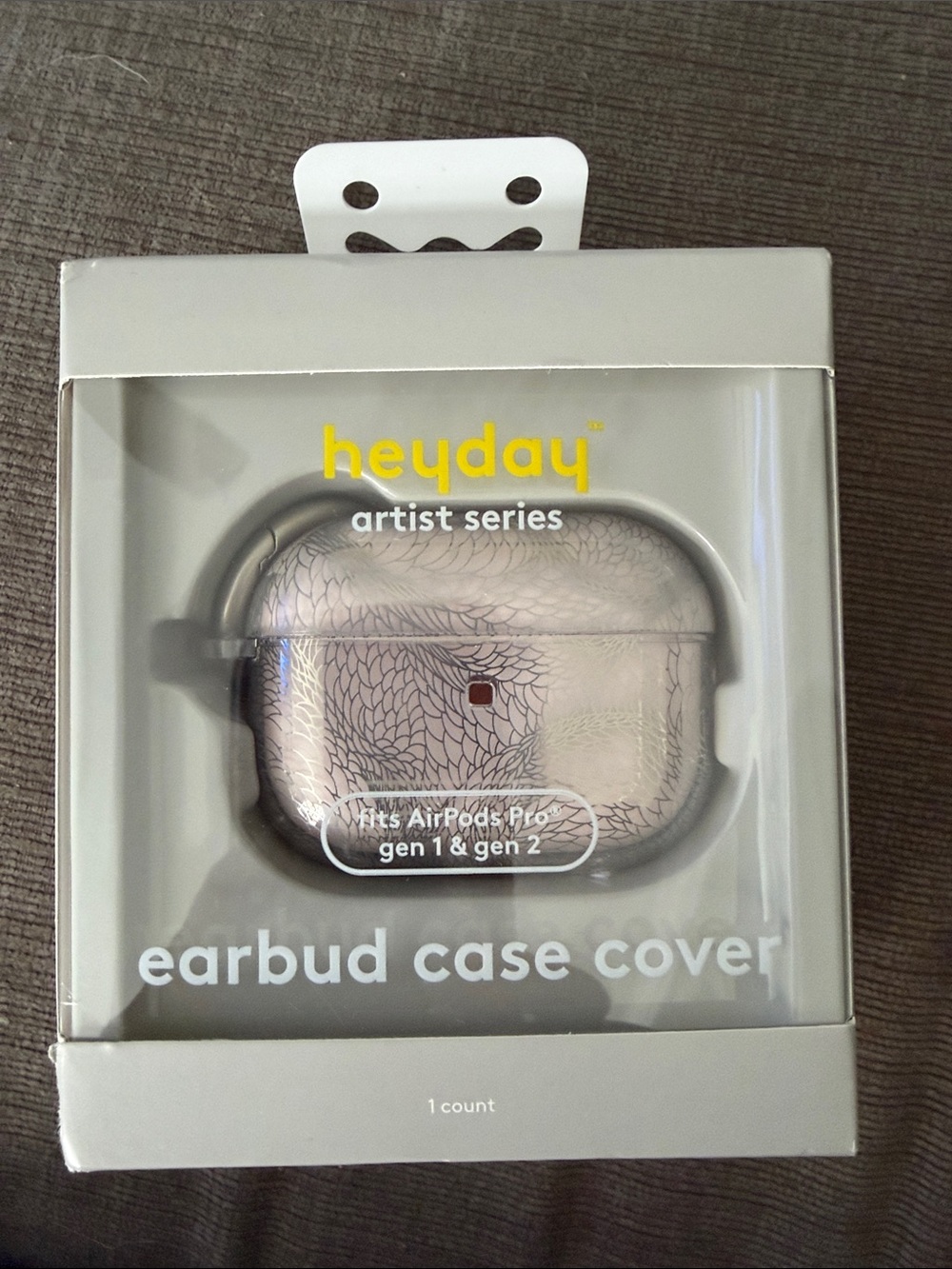 heyday Artist Series AirPods Pro Case - Pale Pink Metallic Abstract